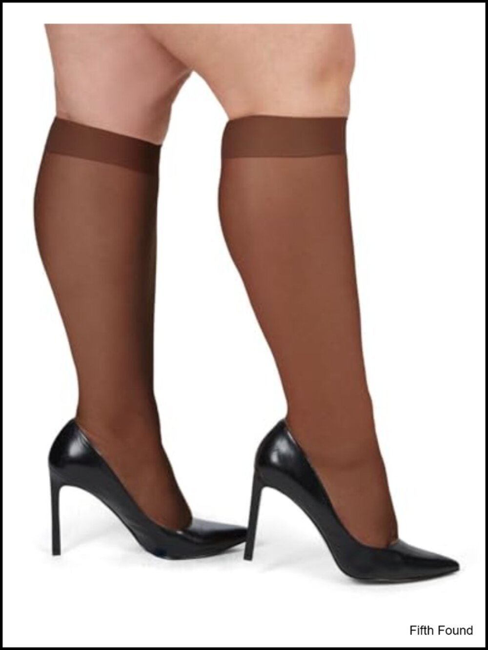 MeMoi Plus Size Knee Highs Ultra Sheer Run Resistant Nylon Socks 1X-4X